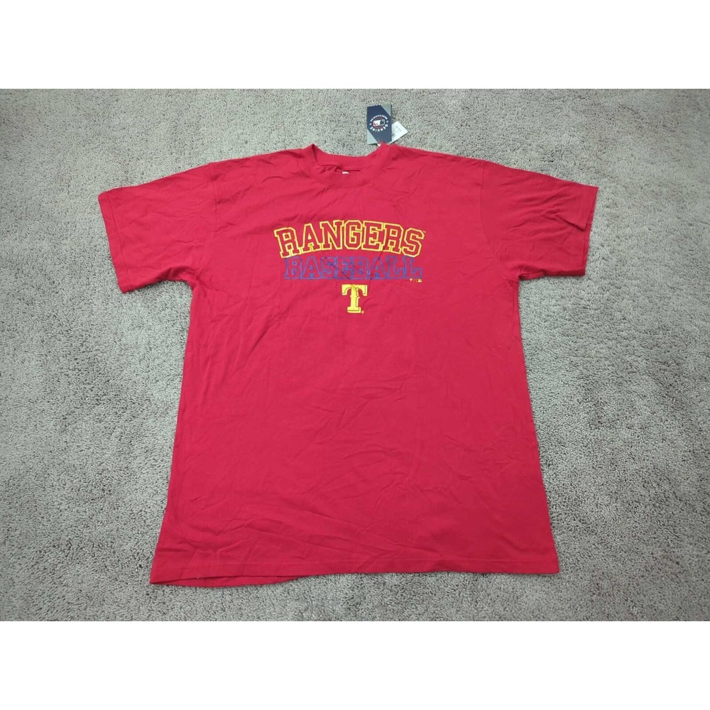Texas Rangers‎ T Shirt Mens 3XL MLB Baseball Fanatics 100% Cotton Red